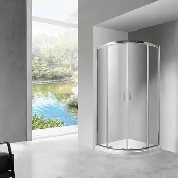 Душевой уголок Vincea Scala VSQ-2SC900CL, стекло прозрачное, хром