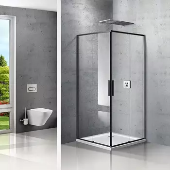 Душевой уголок Vincea Slim VSS-2SL900CLB, стекло прозрачное, хром