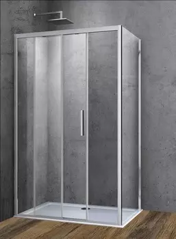 Душевой уголок Vincea Soft VSR-3SO8014CL, стекло прозрачное, хром