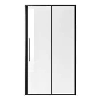 Дверь в нишу Niagara Nova NG-84-14AB стекло прозрачное, профиль черный