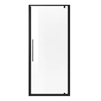 Дверь в нишу Niagara Nova NG-85-8AB стекло прозрачное, профиль черный