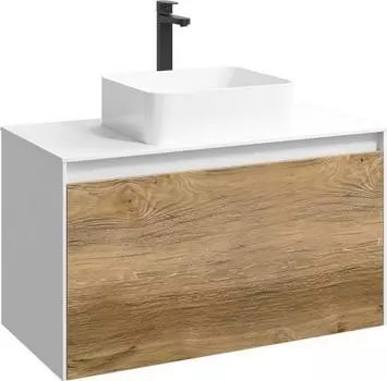 Фасад тумбы под умывальник Aqwella 5 stars Mobi MOB0708DB 80 дуб балтийски