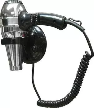 Фен настенный Nofer Hotel Line 02057.B, черный металлик