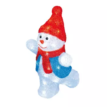 Фигурка светодиодная «Снеговик-2» 34x22см Uniel ULD-M2234-040/STA 11030