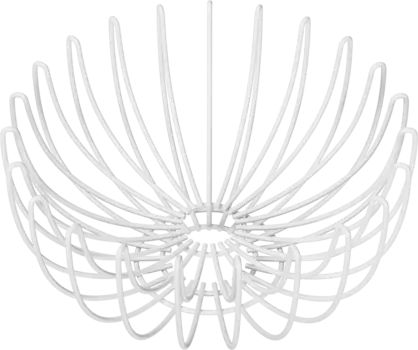 Фруктовница Domaci Феррара D20940 цветок, белый муар