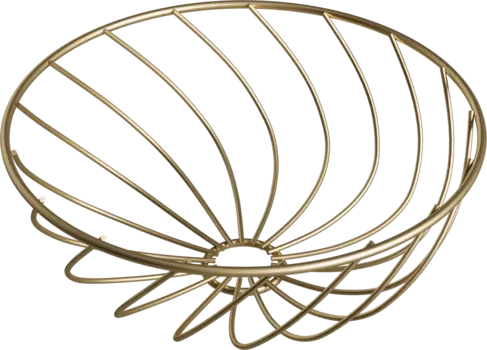 Фруктовница Domaci Феррара D778-04 спираль, золото поталь