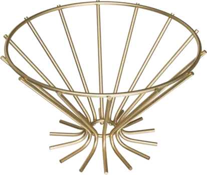 Фруктовница Domaci Феррара D882-04 конус, золото поталь