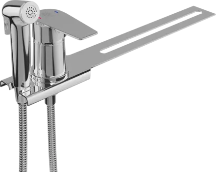 Гигиенический душ STWORKI Нарвик NR-05cr со смесителем, для установки на унитаз