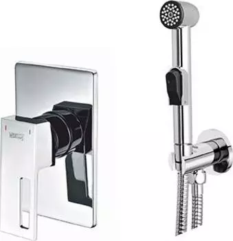 Гигиенический душ WasserKRAFT Alme A01557, хром