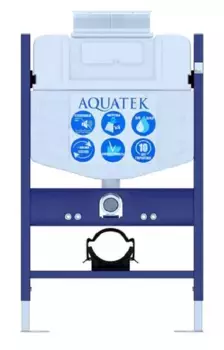 Инсталляция Aquatek Standart INS-0000018 для подвесного унитаза с верхней кнопкой смыва