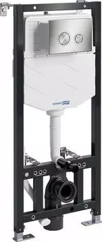 Инсталляция для унитаза WasserKRAFT Aller 10TLT.010.ME.BN01 с клавишей смыва никель