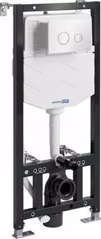 Инсталляция для унитаза WasserKRAFT Aller 10TLT.010.ME.WH01 с белой клавишей смыва