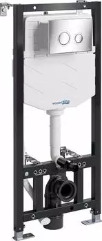 Инсталляция для унитаза WasserKRAFT Aller 10TLT.010.ME.CH01 с клавишей смыва хром