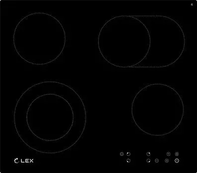 Электрическая варочная панель LEX EVH 642 CHYO000172, black