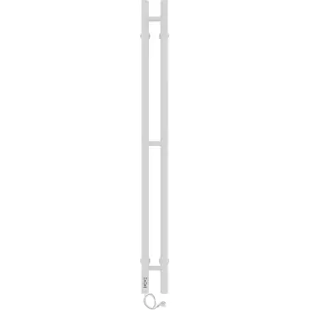 Электрический полотенцесушитель Laris Прайм Дуэт ЧК 80х1200 R 73207631, белый муар