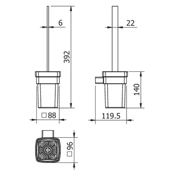 Ёршик Langberger Black edition 71171-BP черный