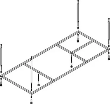 Каркас для ванны Cezares EMP-170-75-MF-R