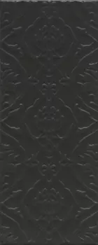 Керамическая плитка Kerama Marazzi Альвао структура черный матовый 20х50