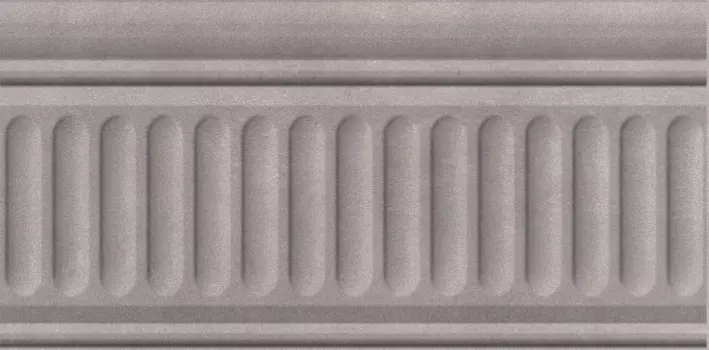 Керамическая плитка Kerama Marazzi Бордюр Александрия серый структура матовый 9,9х20