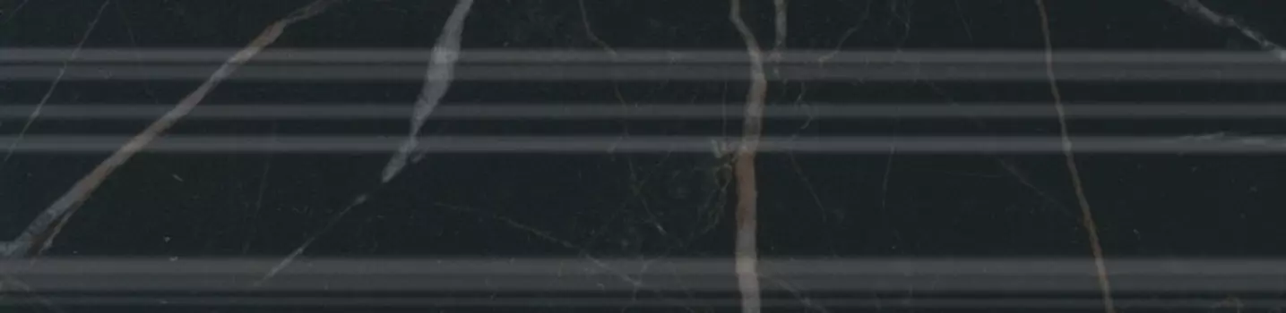 Керамическая плитка Kerama Marazzi Бордюр Багет Алькала черный глянцевый 20х5