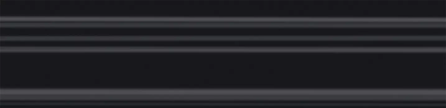 Керамическая плитка Kerama Marazzi Бордюр Багет Альвао черный матовый 20х5