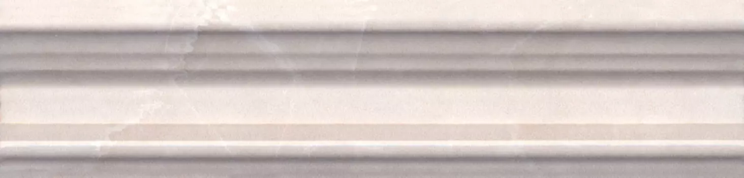 Керамическая плитка Kerama Marazzi Бордюр Багет Баккара бежевый темный глянцевый 20х5
