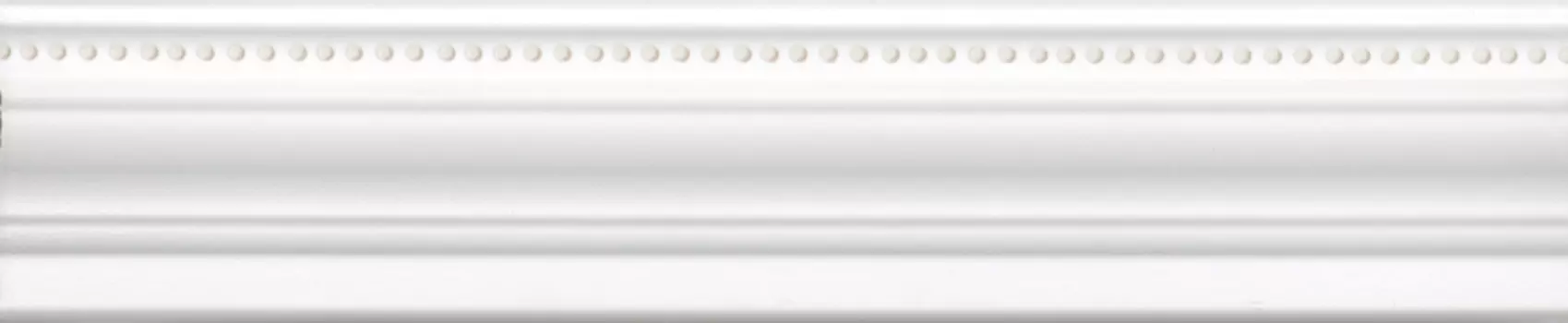 Керамическая плитка Kerama Marazzi Бордюр Багет Фару белый матовый обрезной 25х5,5