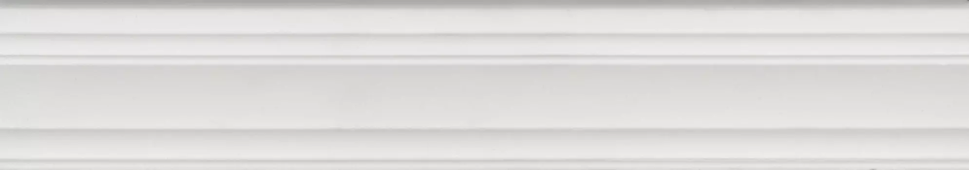Керамическая плитка Kerama Marazzi Бордюр Багет Синтра белый матовый обрезной 40х7,3