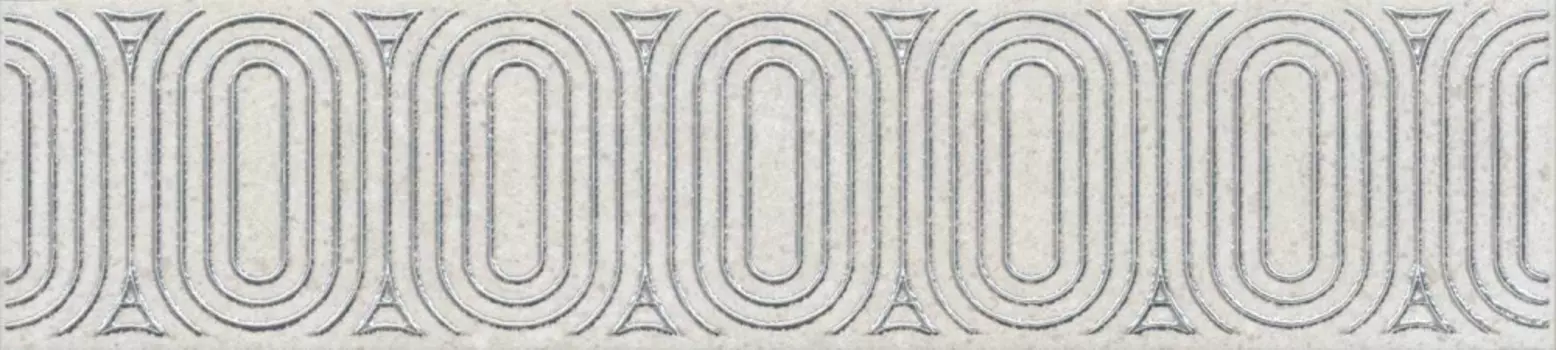 Керамическая плитка Kerama Marazzi Бордюр Безана серый светлый матовый обрезной 25х5,5