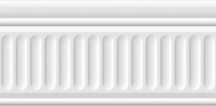 Керамическая плитка Kerama Marazzi Бордюр Бланше белый структура глянцевый 9,9х20