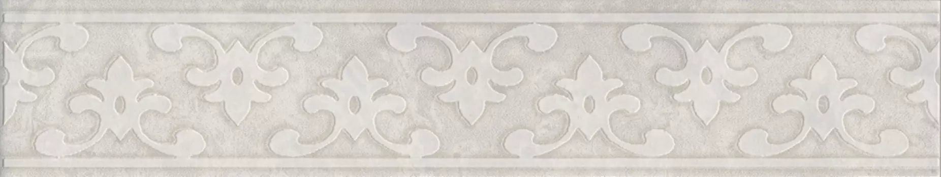 Керамическая плитка Kerama Marazzi Бордюр Ферони серый светлый матовый 30х5,7