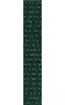 Керамическая плитка Kerama Marazzi Бордюр Левада зеленый темный глянцевый 40х7