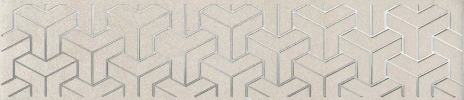 Керамическая плитка Kerama Marazzi Бордюр Ломбардиа бежевый матовый 25х5,4