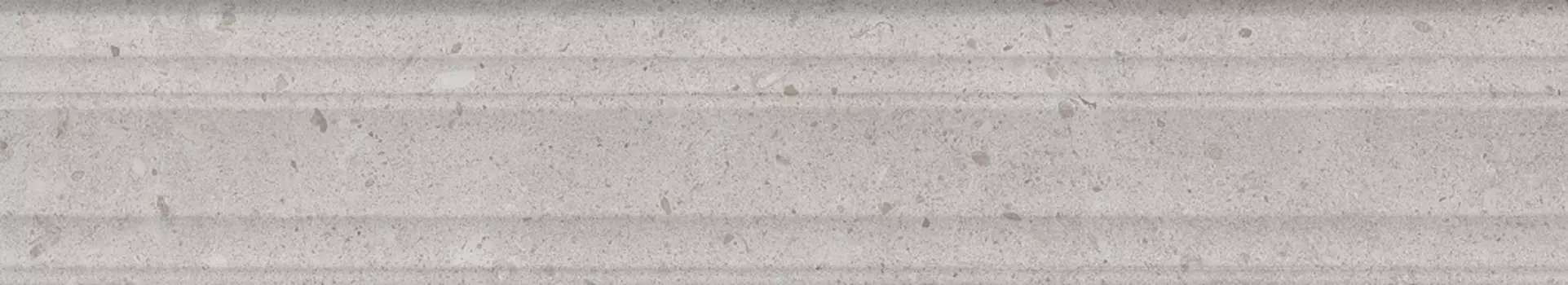 Керамическая плитка Kerama Marazzi Бордюр Риккарди серый светлый матовый структура обрезной 40х7,3
