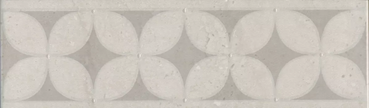 Керамическая плитка Kerama Marazzi Бордюр Туф бежевый светлый глянцевый 20х5,7