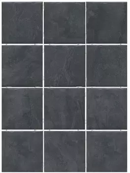 Керамическая плитка Kerama Marazzi Дегре чёрный матовый из 12 частей 9,8х9,8