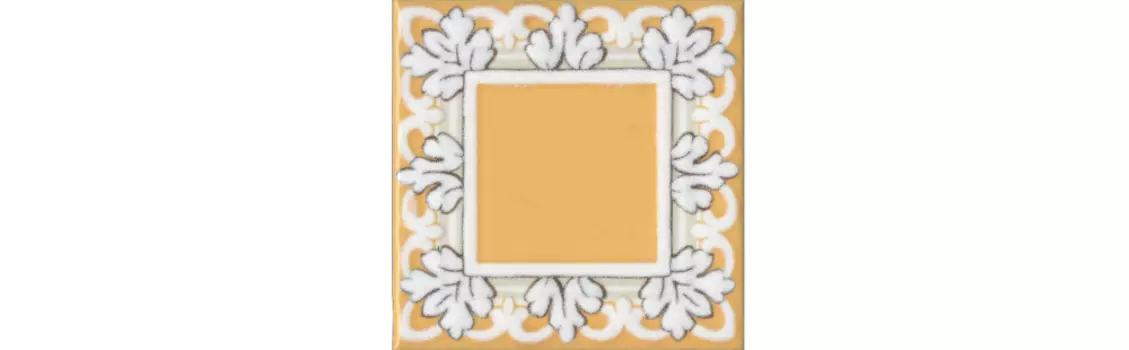 Керамическая плитка Kerama Marazzi Декор Алмаш жёлтый глянцевый 9,8х9,8