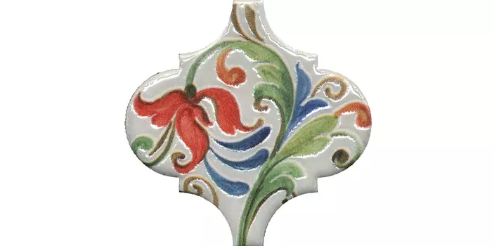 Керамическая плитка Kerama Marazzi Декор Арабески Тоскана 6 глянцевый 6,5х6,5