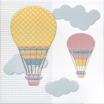 Керамическая плитка Kerama Marazzi Декор Бон Вояж «Аэростат 2» 20х20