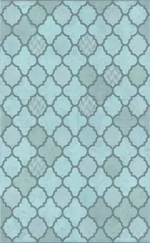 Керамическая плитка Kerama Marazzi Декор Фоскари бирюзовый глянцевый 25х40