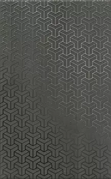 Керамическая плитка Kerama Marazzi Декор Ломбардиа антрацит матовый 25х40