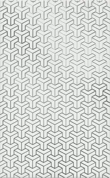 Керамическая плитка Kerama Marazzi Декор Ломбардиа белый матовый 25х40