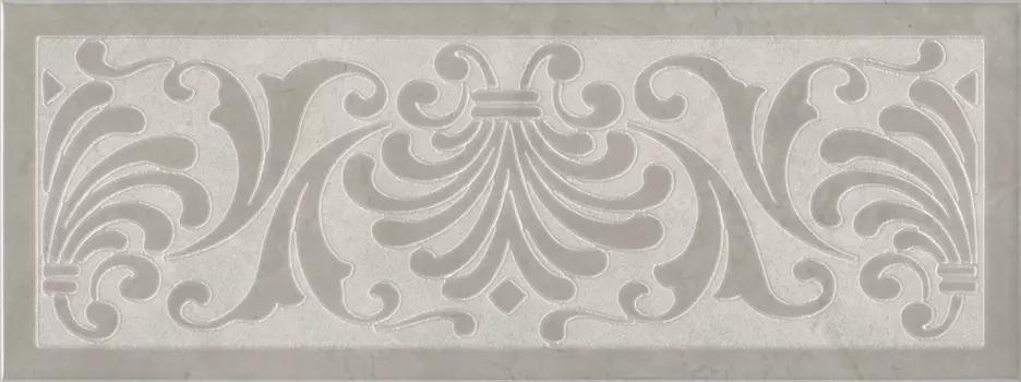 Керамическая плитка Kerama Marazzi Декор Монсанту 1 серый светлый 15х40