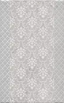 Керамическая плитка Kerama Marazzi Декор Мотиво серый светлый глянцевый 25x40