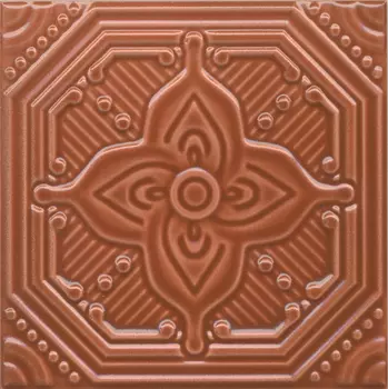 Керамическая плитка Kerama Marazzi Декор Салинас оранжевый глянцевый 15х15