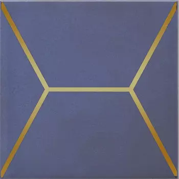 Керамическая плитка Kerama Marazzi Декор Витраж синий глянцевый 15х15