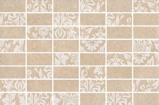 Керамическая плитка Kerama Marazzi Декор Золотой пляж темный бежевый мозаичный матовый 20х30
