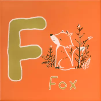 Керамическая плитка Kerama Marazzi Декор Зоопарк «F» матовый 20х20