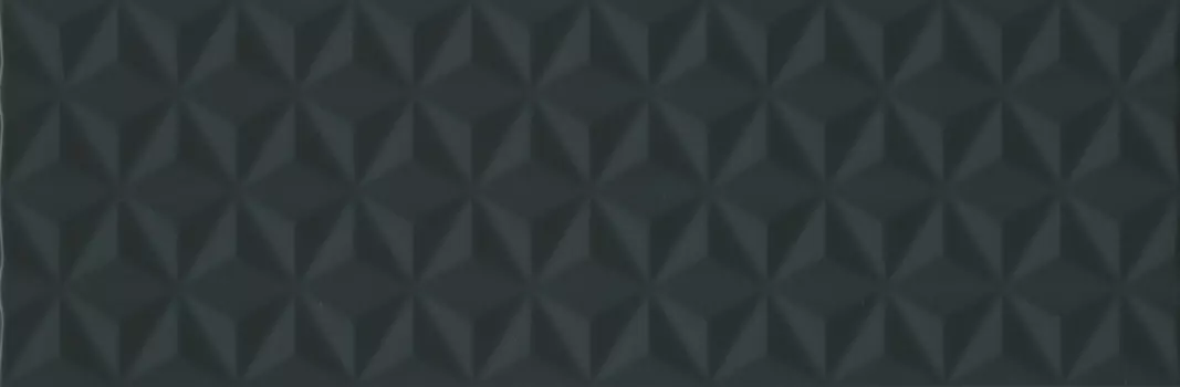 Керамическая плитка Kerama Marazzi Диагональ черный структура матовый обрезной 25х75