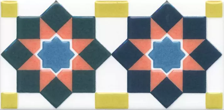 Керамическая плитка Kerama Marazzi HGD\A327\16000 Декор Алькасар глянцевый 7,4х15